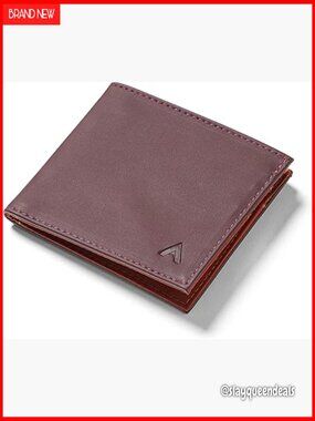 Slim RFID Blocking Leather Bifold Wallet, Water Resistant, Holds 4-12+ Cards